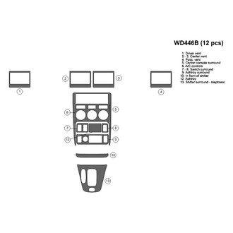 B&I® - 2D Blackwood Small Dash Kit (12 Pcs)