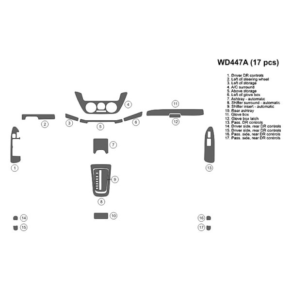 B&I® - 2D Full Dash Kit