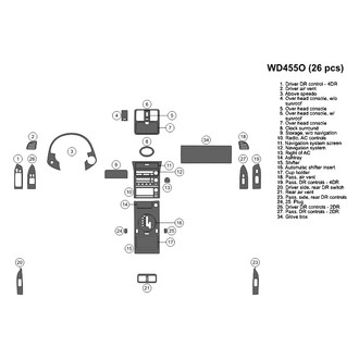 B&I® - 2D Blackwood Large Dash Kit (26 Pcs)