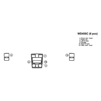 B&I® - 2D Blackwood Small Dash Kit (6 Pcs)