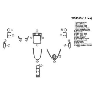 B&I® - 2D Blackwood Large Dash Kit (18 Pcs)