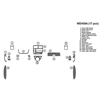B&I® - 2D Blackwood Large Dash Kit (17 Pcs)