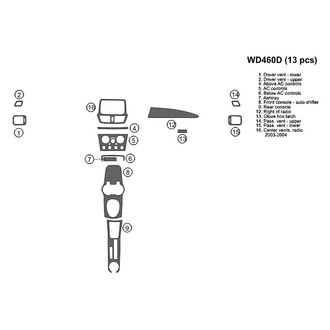 B&I® - 2D Blackwood Large Dash Kit (13 Pcs)