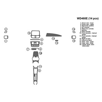 B&I® - 2D Blackwood Large Dash Kit (14 Pcs)