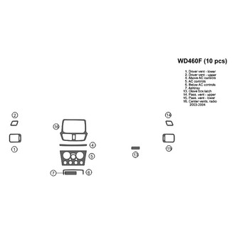 B&I® - 2D Blackwood Small Dash Kit (10 Pcs)