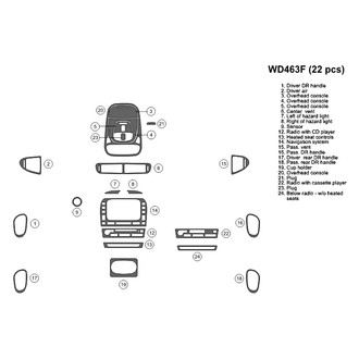 B&I® - 2D Bronze Factory Match Large Dash Kit (22 Pcs)