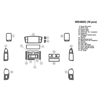 B&I® - 2D Blackwood Small Dash Kit (18 Pcs)