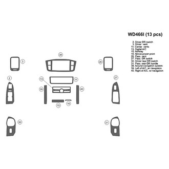 B&I® - 2D Blackwood Small Dash Kit (13 Pcs)
