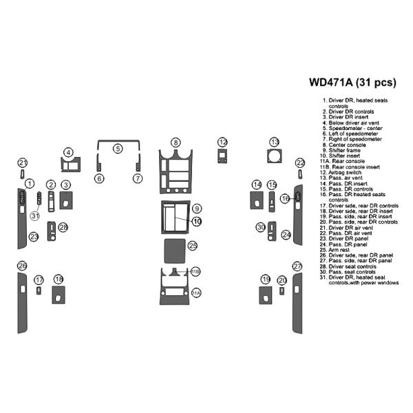 B&I® - 2D Large Dash Kit