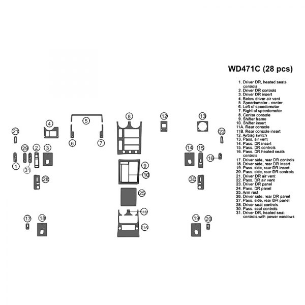 B&I® - 2D Medium Dash Kit