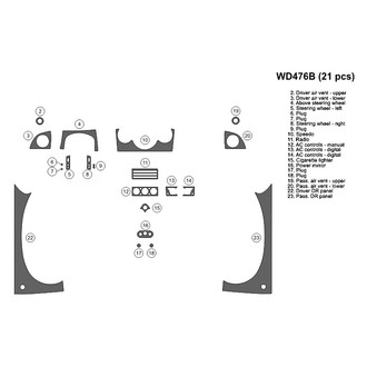 B&I® - 2D Blackwood Full Dash Kit (21 Pcs)