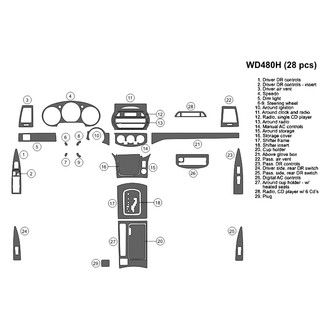 B&I® - 2D Blackwood Full Dash Kit (28 Pcs)