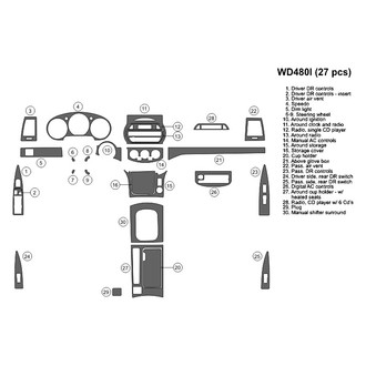B&I® - 2D Blackwood Full Dash Kit (27 Pcs)