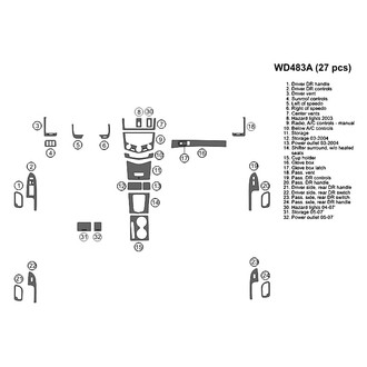B&I® - 2D Blackwood Large Dash Kit (27 Pcs)