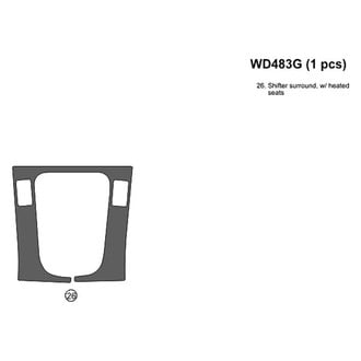 B&I® - 2D Blackwood Upgrade Trim (1 Pc) Dash Kit