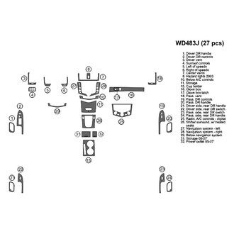 B&I® - 2D Blackwood Full Dash Kit (27 Pcs)