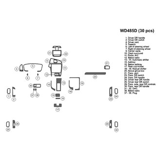 B&I® - 2D Blackwood Small Dash Kit (30 Pcs)