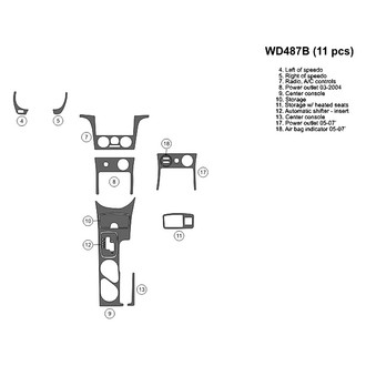 B&I® - 2D Blackwood Small Dash Kit (11 Pcs)