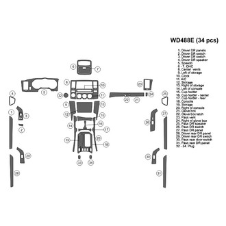 B&I® - 2D Blackwood Large Dash Kit (34 Pcs)