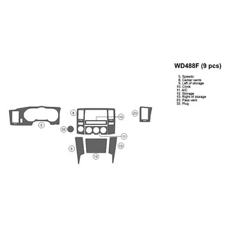 B&I® - 2D Blackwood Small Dash Kit (9 Pcs)