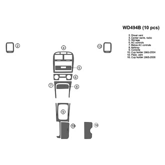 B&I® - 2D Blackwood Small Dash Kit (10 Pcs)