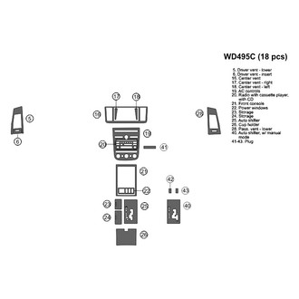 B&I® - 2D Blackwood Small Dash Kit (18 Pcs)