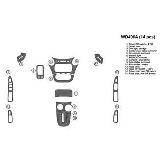 B&I® - 2D Blackwood Full Dash Kit (14 Pcs)