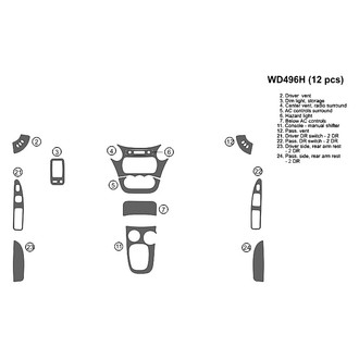 B&I® - 2D Blackwood Full Dash Kit (12 Pcs)