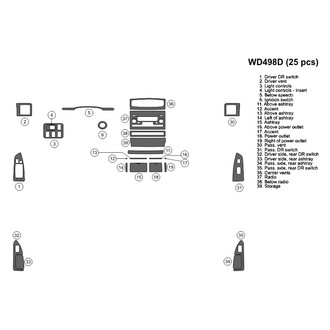 B&I® - 2D Golden Birdseye Factory Match Small Dash Kit (25 Pcs)