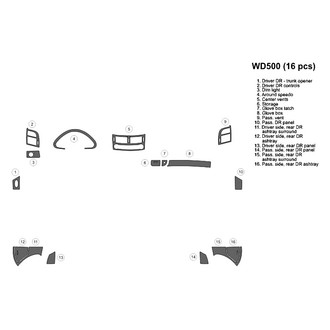 B&I® - 2D Blackwood Full Dash Kit (16 Pcs)