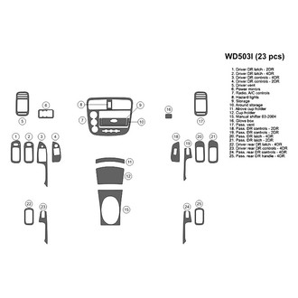 B&I® - 2D Blackwood Full Dash Kit (23 Pcs)