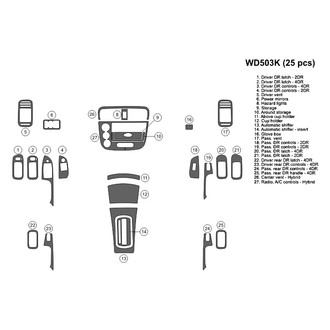 B&I® - 2D Blackwood Full Dash Kit (25 Pcs)