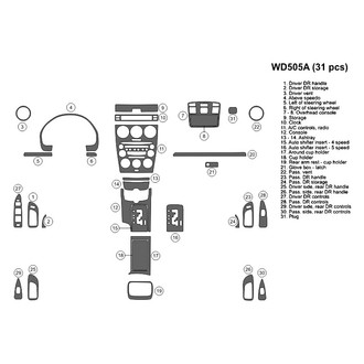 B&I® - 2D Blackwood Large Dash Kit (31 Pcs)