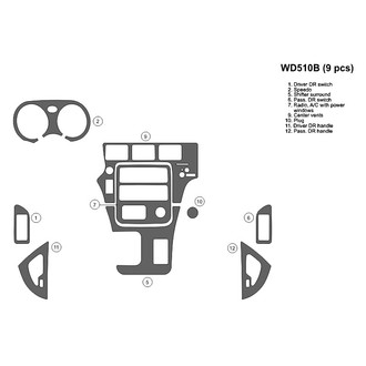 B&I® - 2D Blackwood Full Dash Kit (9 Pcs)