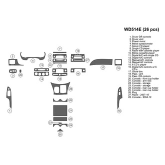 B&I® - 2D Blackwood Large Dash Kit (26 Pcs)