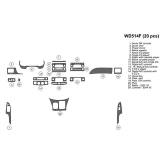 B&I® - 2D Blackwood Small Dash Kit (20 Pcs)