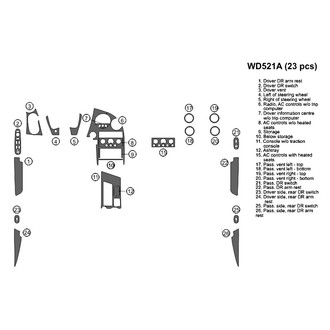 B&I® - 2D Blackwood Large Dash Kit (23 Pcs)