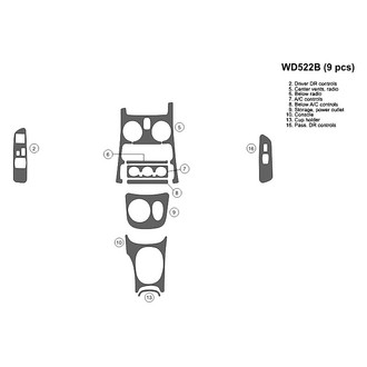 B&I® - 2D Blackwood Small Dash Kit (9 Pcs)