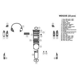 B&I® - 2D Blackwood Large Dash Kit (22 Pcs)