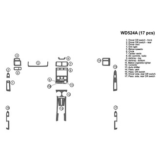 B&I® - 2D Blackwood Large Dash Kit (17 Pcs)
