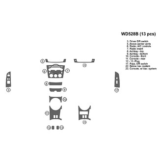 B&I® - 2D Blackwood Small Dash Kit (13 Pcs)