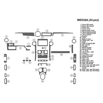 B&I® - 2D Blackwood Large Dash Kit (34 Pcs)
