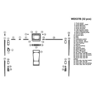 B&I® - 2D Blackwood Full Dash Kit (32 Pcs)