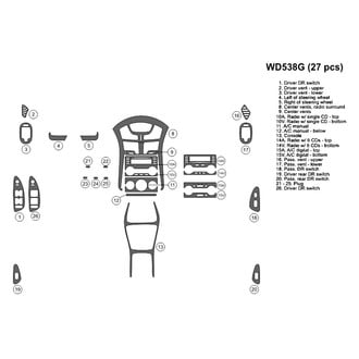 B&I® - 2D Blackwood Large Dash Kit (27 Pcs)