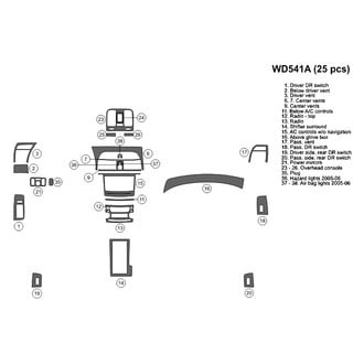 B&I® - 2D Blackwood Large Dash Kit (25 Pcs)