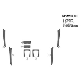 B&I® - 2D Blackwood Upgrade Kit (8 Pcs) Dash Kit