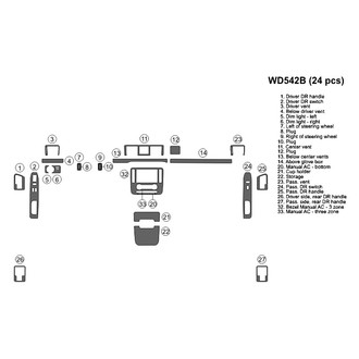 B&I® - 2D Blackwood Full Dash Kit (24 Pcs)