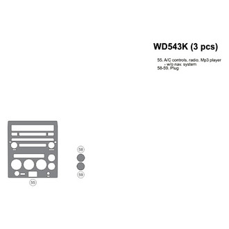 B&I® - 2D Blackwood Upgrade Trim (1 Pc) Dash Kit