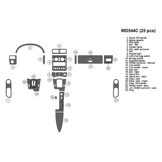 B&I® - 2D Blackwood Full Dash Kit (25 Pcs)