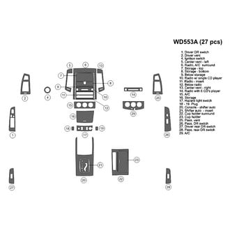 B&I® - 2D Blackwood Full Dash Kit (27 Pcs)